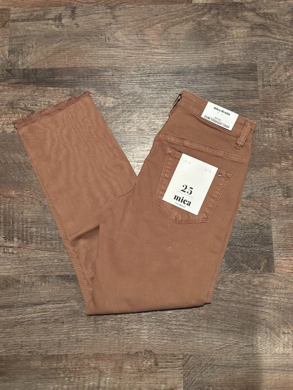 NWT Mica Denim Slim Straight Crop Jeans Size 25